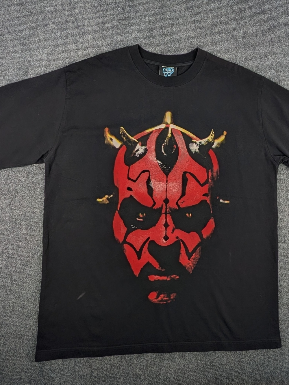 Ashtro Tees Star Wars Darth Maul Graphic T Shirt Black Mens 2XL Dual Lightsaber